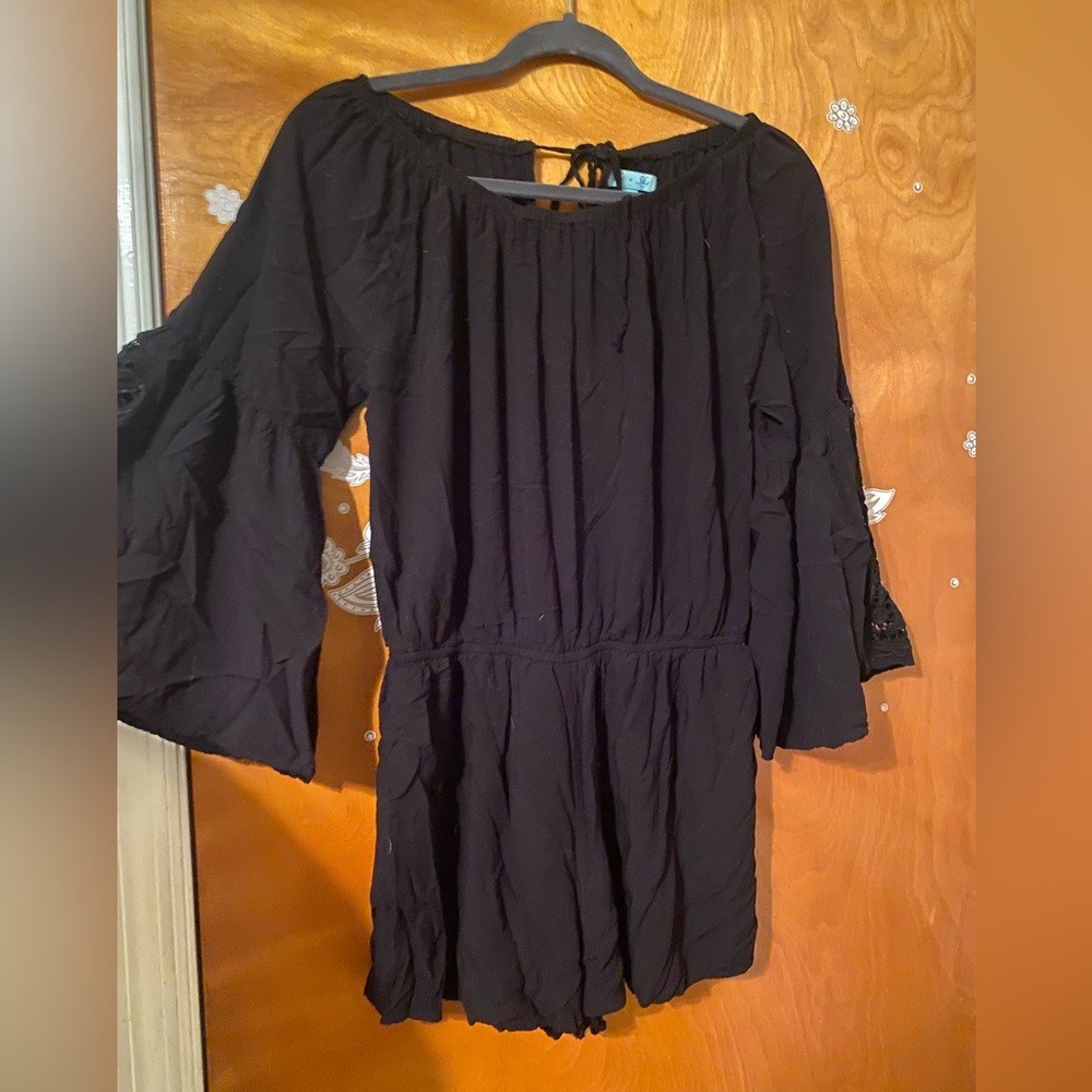 Black she + sky romper Size L